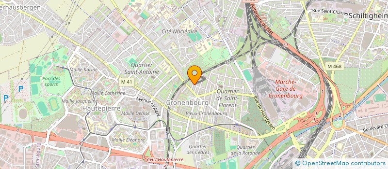 localisation de l'entreprise LD PRODUCTION à STRASBOURG