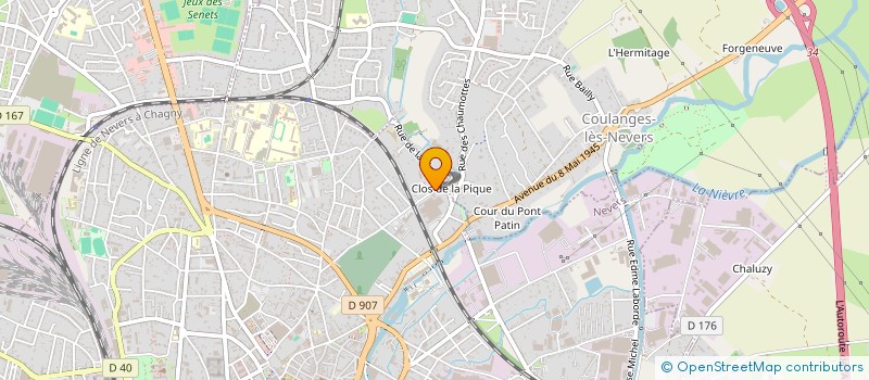 localisation de l'entreprise LD QUALITE à NEVERS