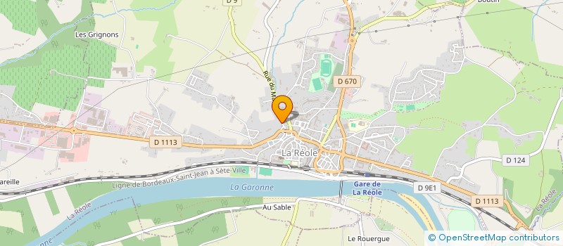 localisation de l'entreprise LD QUATTUOR  LA REOLE