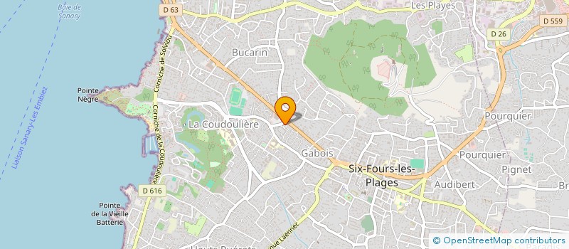 localisation de l'entreprise LD RENOVATION à SIX-FOURS-LES-PLAGES