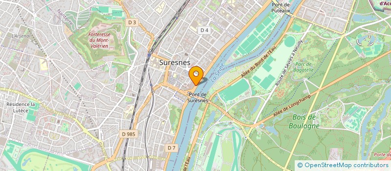 localisation de l'entreprise LD SAGET à SURESNES