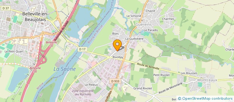 localisation de l'entreprise LD SERVICES à GUEREINS