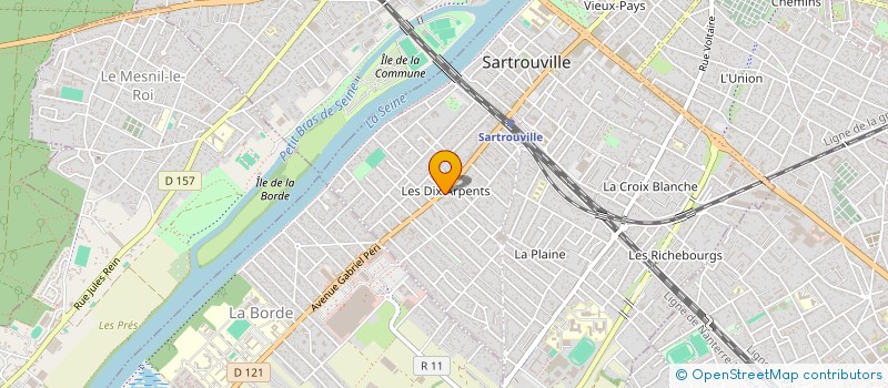 localisation de l'entreprise LD SERVICES  SARTROUVILLE