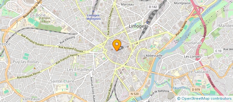 localisation de l'entreprise LD SPORT ET STYLE à LIMOGES