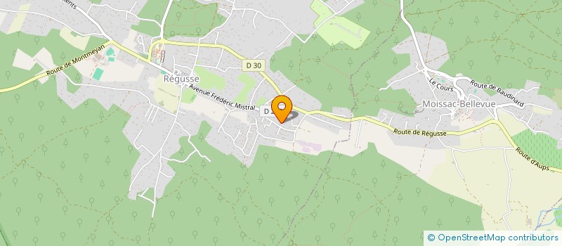 localisation de l'entreprise LD TERRASSEMENT à REGUSSE