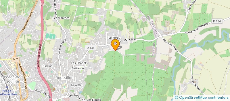localisation de l'entreprise LD TOPO à ROUSSILLON
