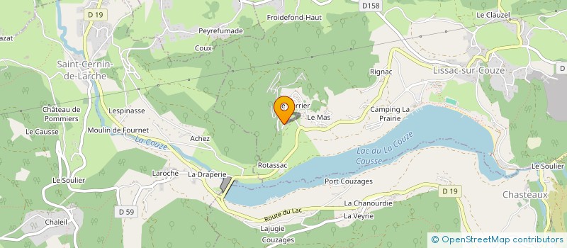 localisation de l'entreprise LD TRADING PRO à LISSAC-SUR-COUZE