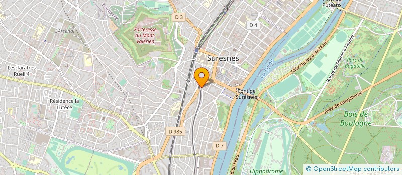 localisation de l'entreprise LD TRANS à SURESNES