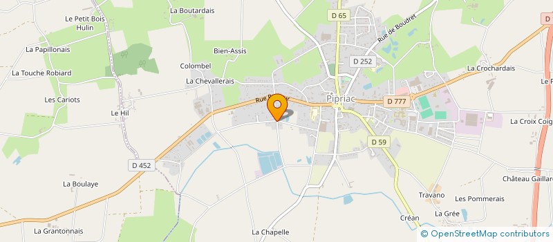 localisation de l'entreprise LD TRANS à PIPRIAC