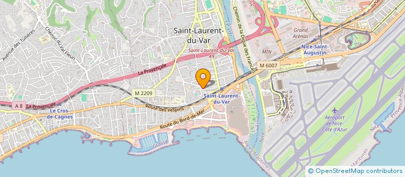 localisation de l'entreprise LD WEBMARKETING à SAINT-LAURENT-DU-VAR