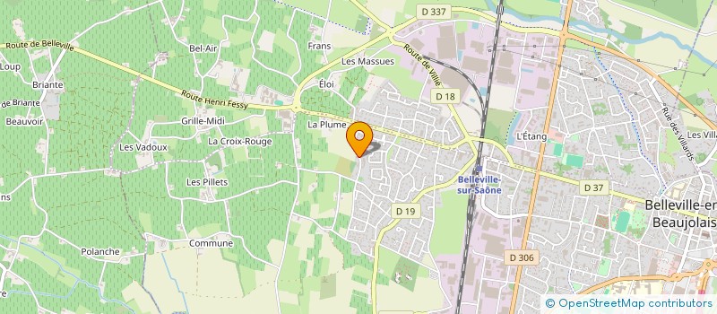 localisation de l'entreprise LD ZINGUERIE  BELLEVILLE-EN-BEAUJOLAIS