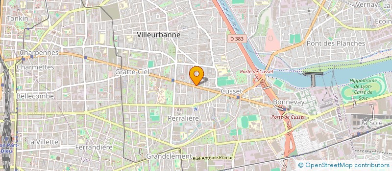 localisation de l'entreprise LD148  VILLEURBANNE