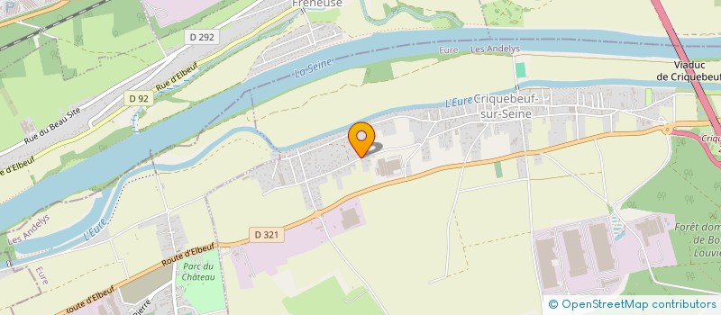 localisation de l'entreprise LD16I  CRIQUEBEUF-SUR-SEINE