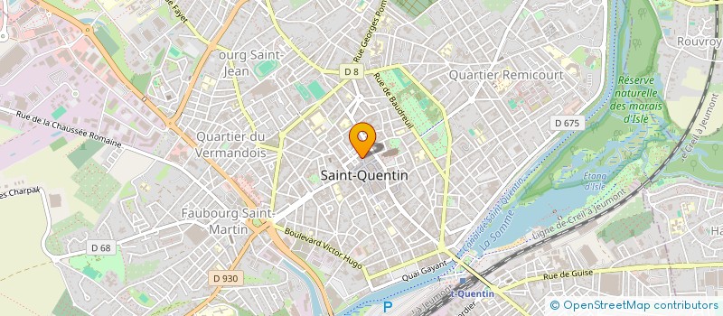 localisation de l'entreprise LD2 à SAINT-QUENTIN