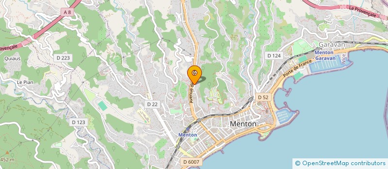 localisation de l'entreprise LD2 ROUES  MENTON