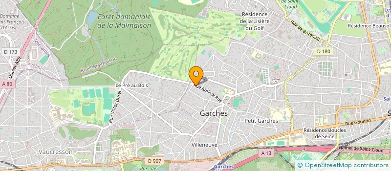 localisation de l'entreprise LD2G COMMUNICATION à GARCHES