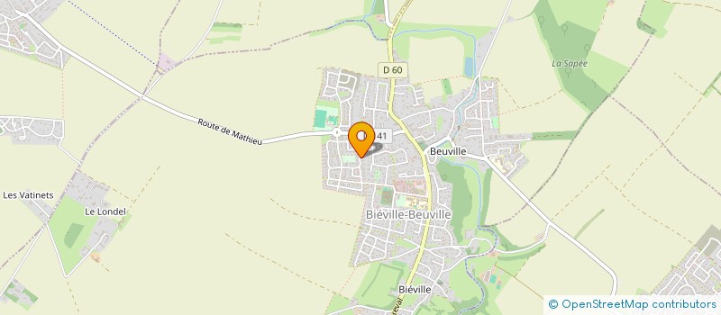 localisation de l'entreprise LD2I  BIEVILLE-BEUVILLE