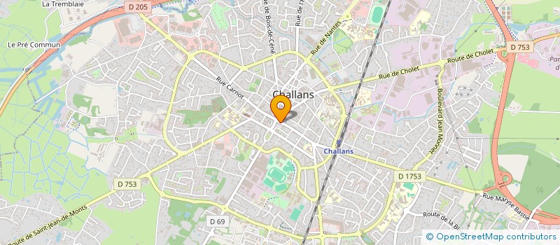 localisation de l'entreprise LD2P à CHALLANS
