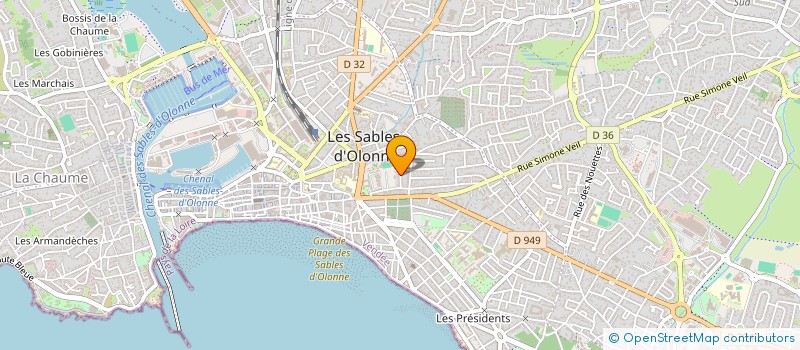 localisation de l'entreprise LD3E à LES SABLES-D'OLONNE