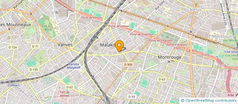 localisation de l'entreprise LD8  MALAKOFF