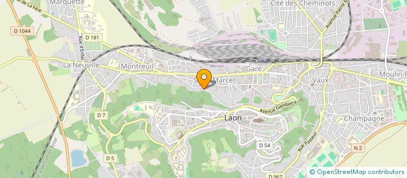 localisation de l'entreprise LDA à LAON