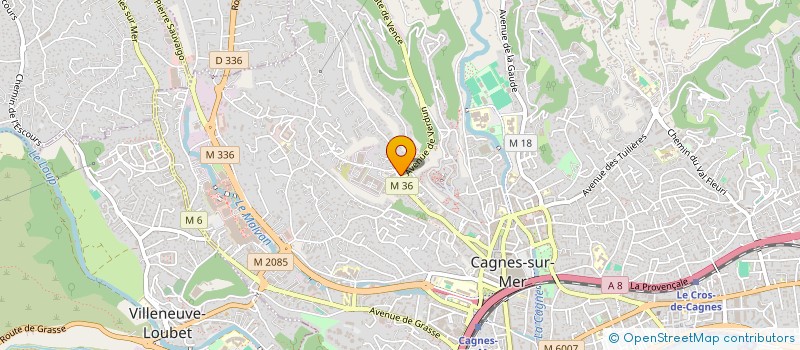 localisation de l'entreprise LDA à CAGNES-SUR-MER