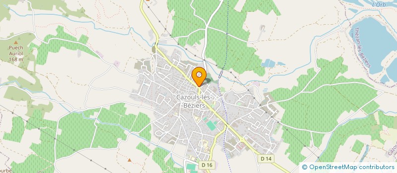 localisation de l'entreprise LDA à CAZOULS-LES-BEZIERS
