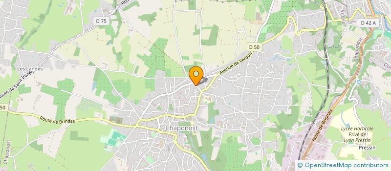 localisation de l'entreprise LDA  CHAPONOST