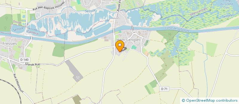 localisation de l'entreprise LDA  HEM-LENGLET