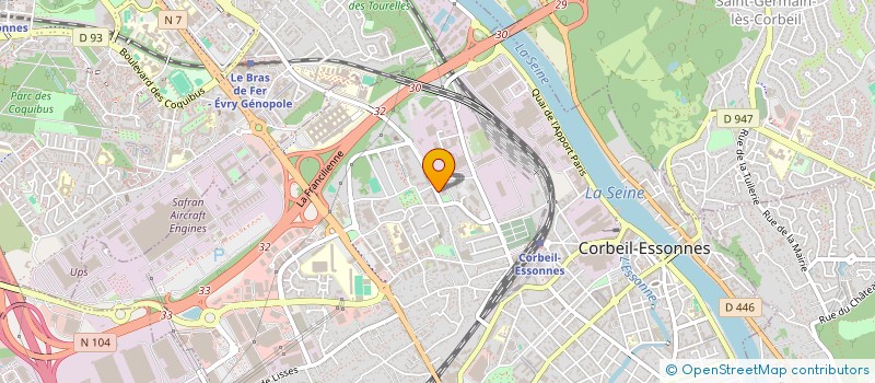 localisation de l'entreprise LDA  CORBEIL-ESSONNES