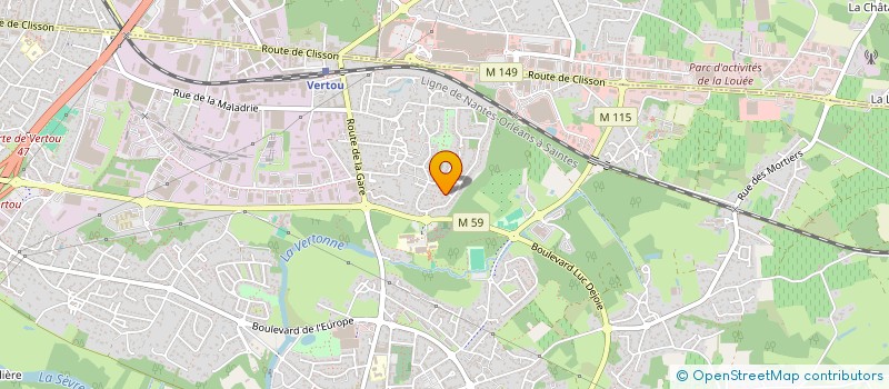 localisation de l'entreprise LDA SERVICES  VERTOU