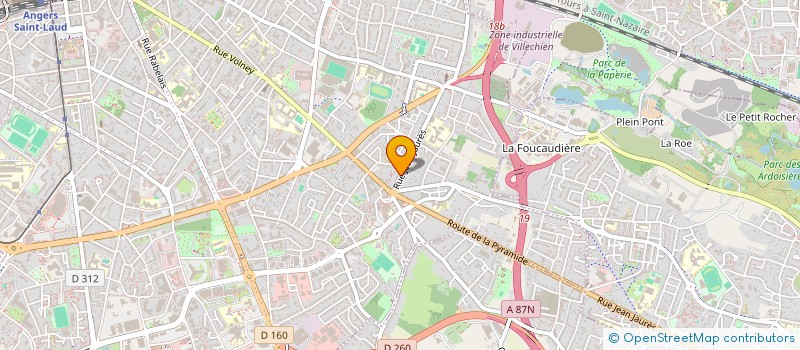 localisation de l'entreprise LDB IMMO à ANGERS