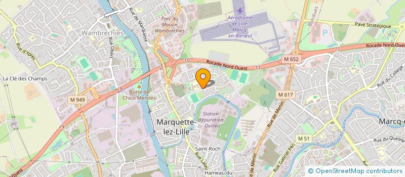 localisation de l'entreprise LDB59  MARQUETTE-LEZ-LILLE