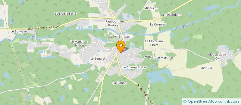 localisation de l'entreprise LDBB  LA FERTE-SAINT-CYR