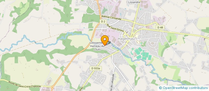 localisation de l'entreprise LDC  HAGETMAU