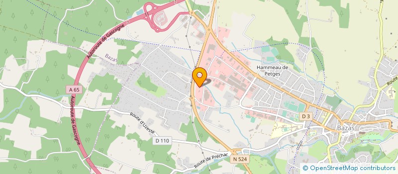 localisation de l'entreprise LDC AQUITAINE à BAZAS