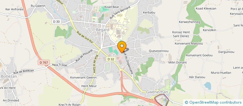 localisation de l'entreprise LDC CARROSSERIE  BEGARD