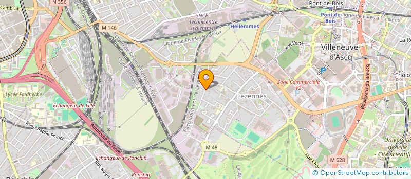 localisation de l'entreprise LDC ENTREPRISES à LILLE