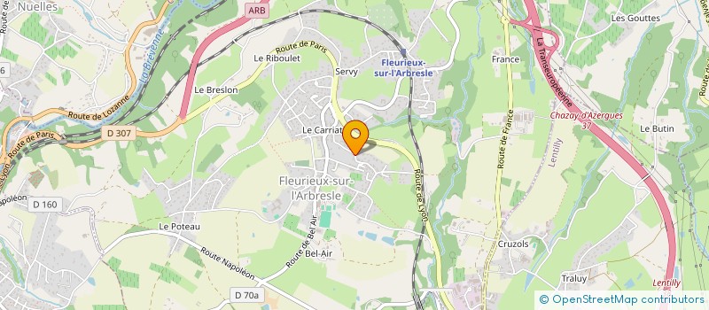 localisation de l'entreprise LDCDM  FLEURIEUX-SUR-L'ARBRESLE