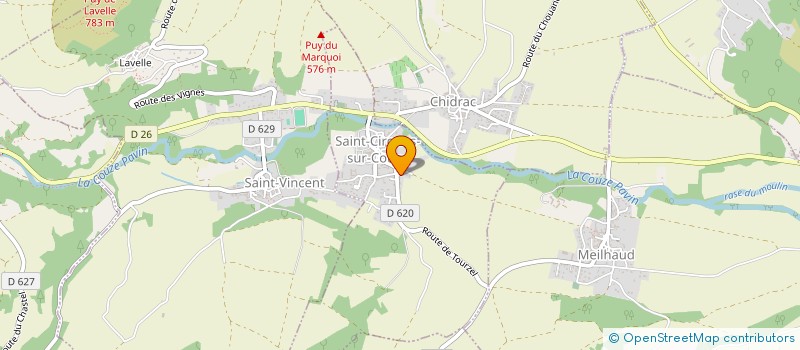 localisation de l'entreprise LDCONSEIL LAURENT DUFRAISSE à SAINT-CIRGUES-SUR-COUZE