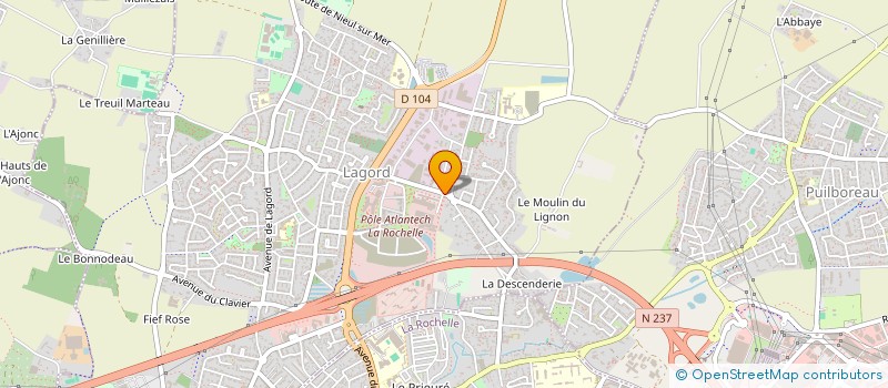 localisation de l'entreprise LDCONSTRUCTION à LAGORD