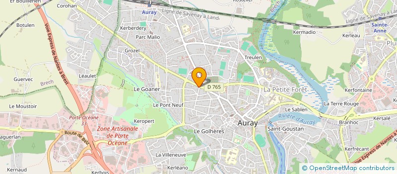 localisation de l'entreprise LDCP à AURAY