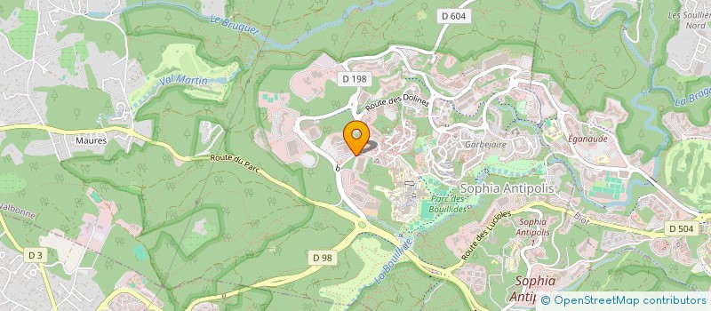 localisation de l'entreprise LDCP  VALBONNE