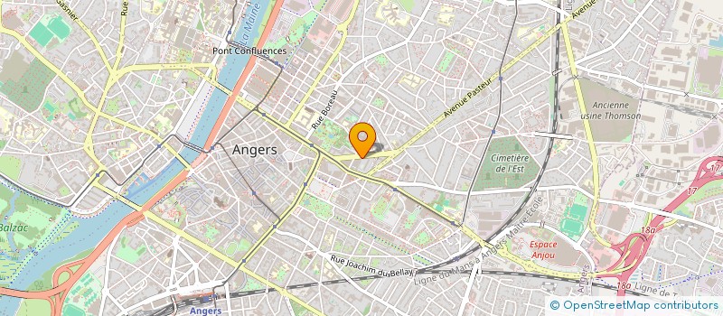 localisation de l'entreprise LDCS IMMO à ANGERS