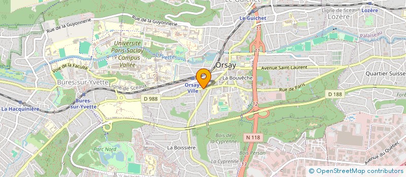 localisation de l'entreprise LDD-IM PARIS-SACLAY à ORSAY