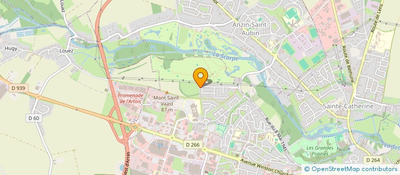 localisation de l'entreprise LDD IMMOBILIER à ARRAS