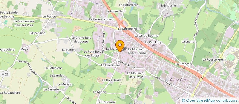 localisation de l'entreprise LDDB à COUERON
