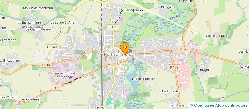 localisation de l'entreprise LDDP PLAIRE  NORT-SUR-ERDRE