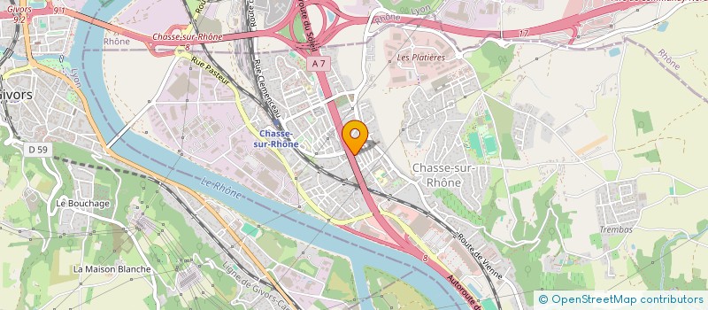 localisation de l'entreprise LDE  CHASSE-SUR-RHONE