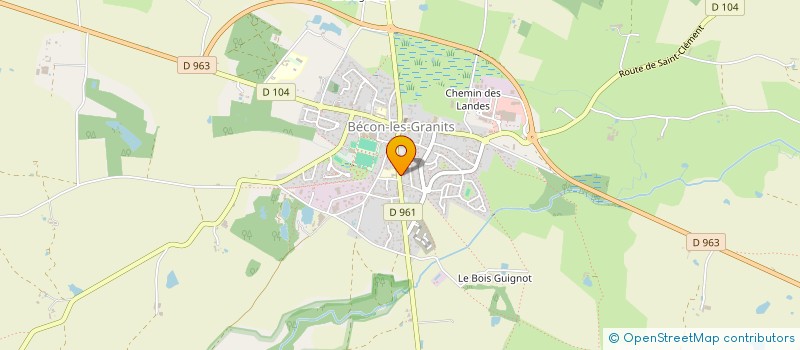 localisation de l'entreprise LDE BAT à BECON-LES-GRANITS